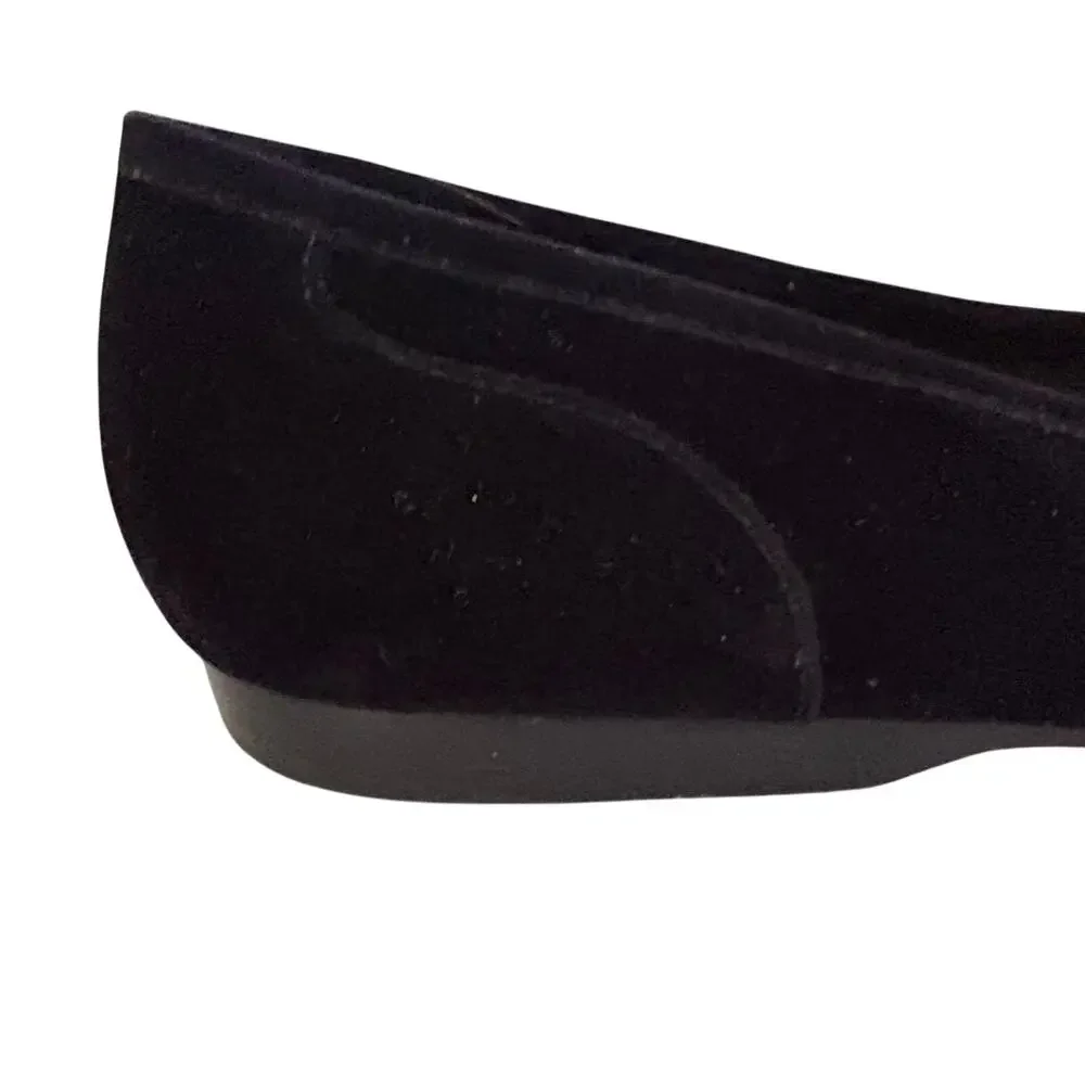 Enzo Angiolini Liberty Velvet Leather Satin Soutache Loafer Ballet Flats